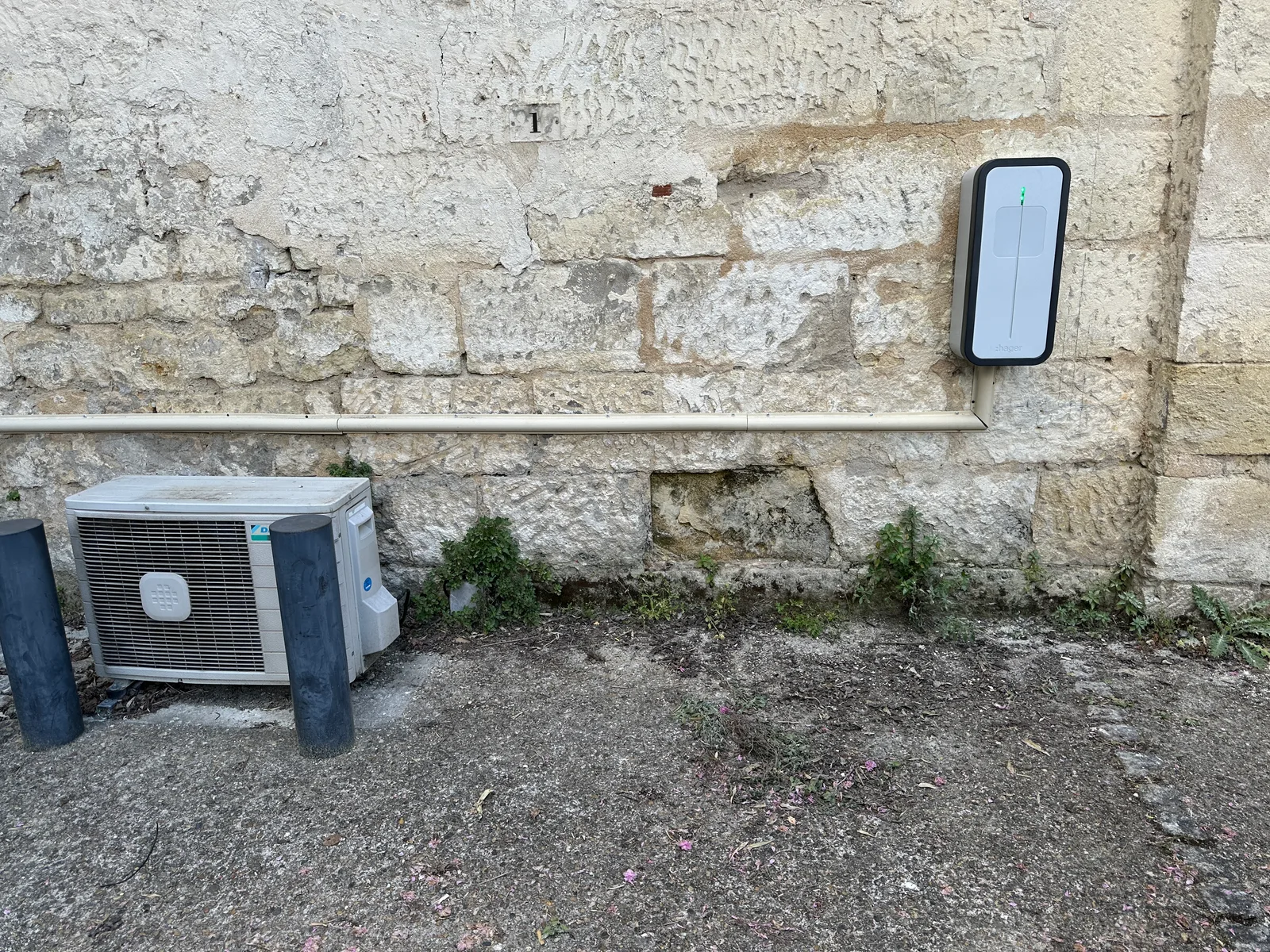 Borne de recharge 7,2 kW installée