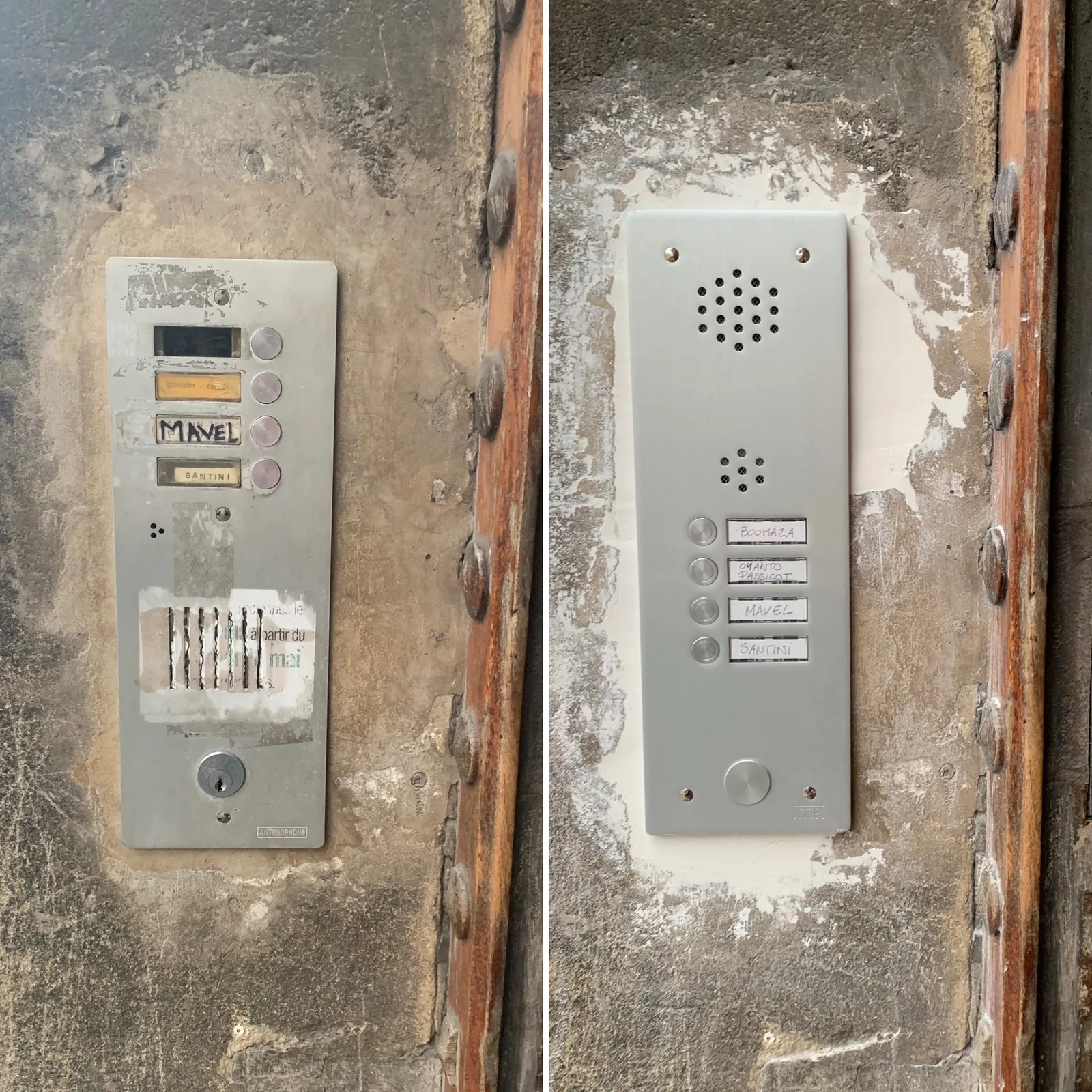 Interphone installé BRUCELEC