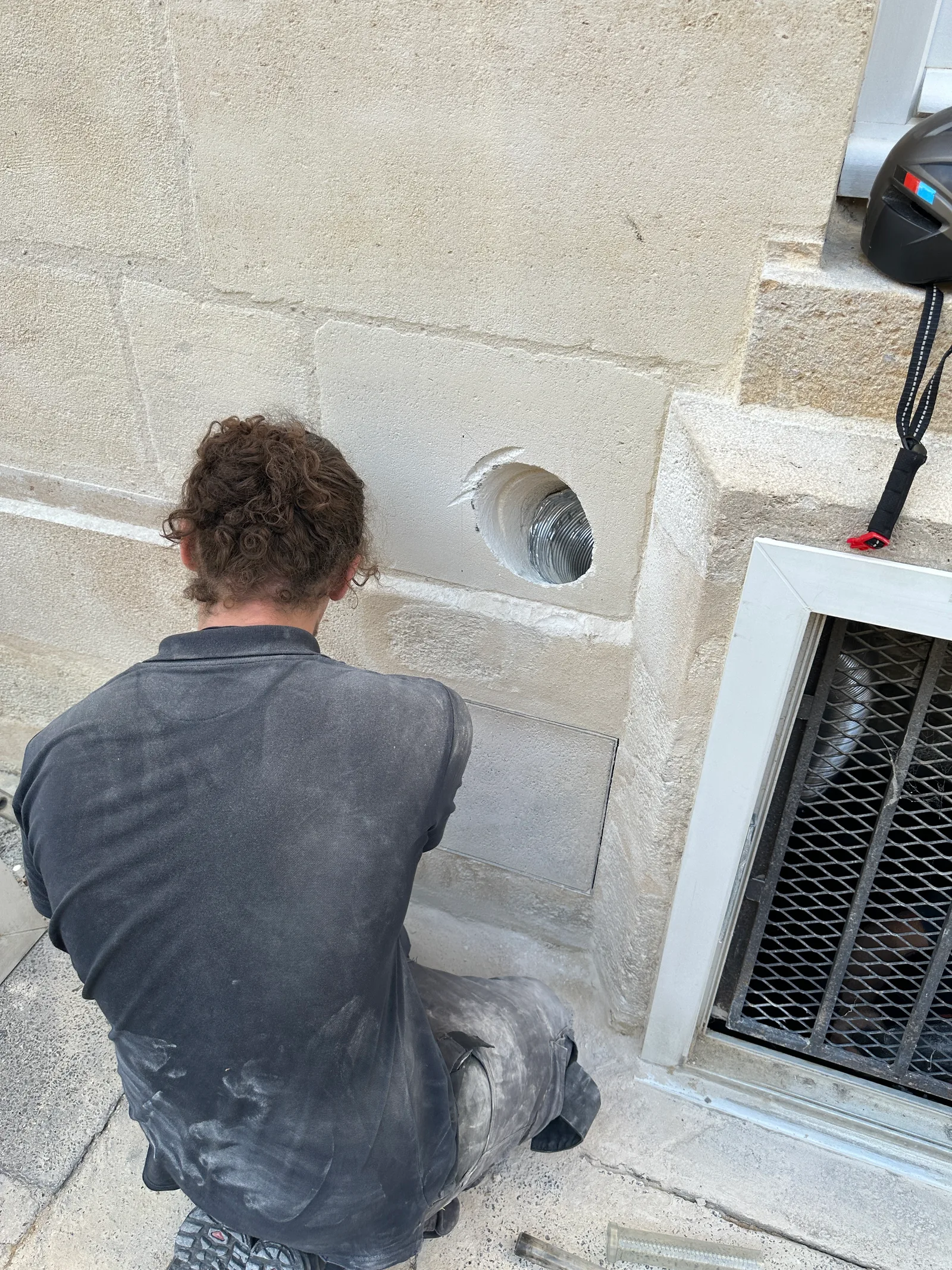 Carottage entree air diametre 125